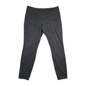 Eddie Bauer Outdoor Leggings Women's Large Black Yoga Running‎ Compression Faded